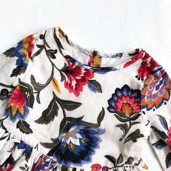 Old Navy floral print button front dress EUC 12-18 months - Picture 2 of 5